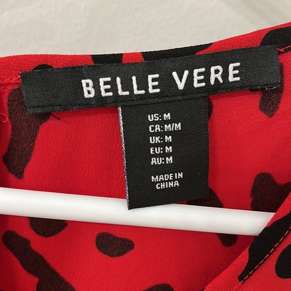 Red and black blouse size medium - Picture 3 of 3